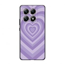 Матовый силиконовый чехол Violet heart latte на Xiaomi 14T Pro