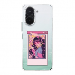 Силиконовый чехол Anime window на Poco C71 4G