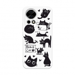 ����� soft touch ����� Black cat doodles �� Huawei Nova 12