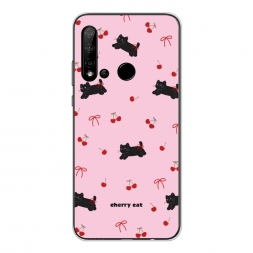 Силиконовый чехол cherry cat на Huawei Nova 5i