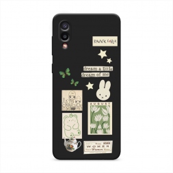Матовый силиконовый чехол dream a little на Samsung Galaxy A02