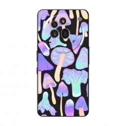 Матовый силиконовый чехол Пастельные грибы на Nothing Phone 3a Pro