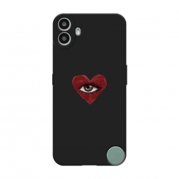 Матовый силиконовый чехол heart eye 2 на CMF Phone 1