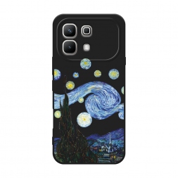 Матовый силиконовый чехол Ночь Ван Гога на Infinix Note 60