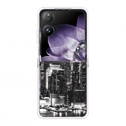 Силиконовый чехол Ночной Нью-Йорк на Xiaomi Mix Flip