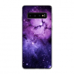 Силиконовый чехол Космос 18 на Samsung Galaxy S10 Plus