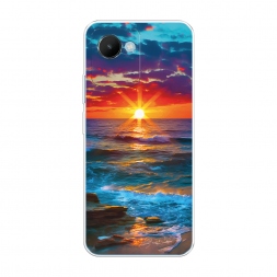 Силиконовый чехол Море на фоне заката на Realme C30S 4G