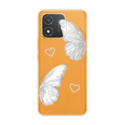 Силиконовый чехол white butterflies 2 на Honor X5
