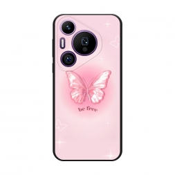 Матовый силиконовый чехол be free butterfly 1 на Huawei Pura 70 Pro