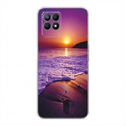 Силиконовый чехол Закат на пляже на Realme 8i
