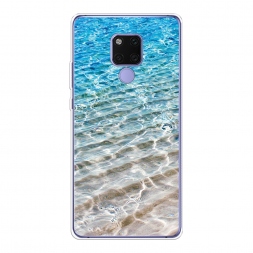 Силиконовый чехол Волны 10 на Huawei Mate 20X