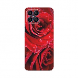 Силиконовый чехол Страстные розы на Honor X8
