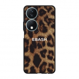 Матовый силиконовый чехол Ebash на леопарде на Honor X7b