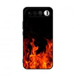 Матовый силиконовый чехол Все в огне на Realme 16