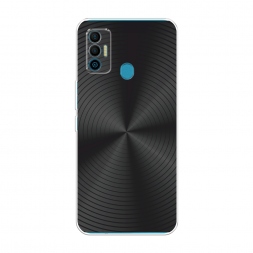Силиконовый чехол Чёрный винил на Tecno Spark 7