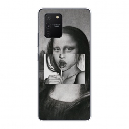 Силиконовый чехол Mona Lisa sucking lollipop на Samsung Galaxy S10 Lite