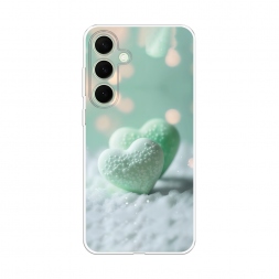 Силиконовый чехол Сахарные сердечки на Samsung Galaxy S25 Plus