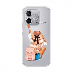 Силиконовый чехол Автостопом самолетом на Honor 600 Lite