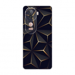 Силиконовый чехол Черные полигоны на Vivo V40e