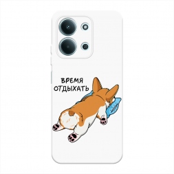 Корги отдыхает на Poco C85 4G