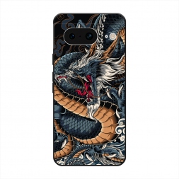Матовый силиконовый чехол Japanese Dragon на Google Pixel 8