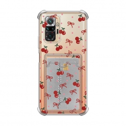 Карман Вишни и ленточки на Xiaomi Redmi Note 10 Pro