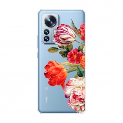 Силиконовый чехол Весенний букет на Xiaomi 12 Pro