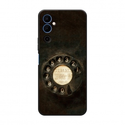 Матовый силиконовый чехол Старинный телефон на Tecno Pova Neo 2