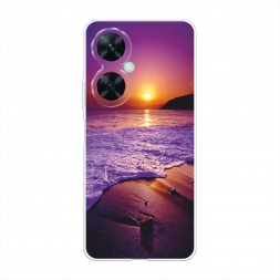 Силиконовый чехол Закат на пляже на Huawei Nova 11i
