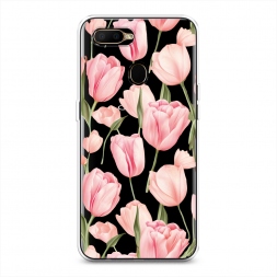 Силиконовый чехол Весенние тюльпаны на Oppo A5s