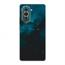 Силиконовый чехол Синий космос на Huawei Nova 10