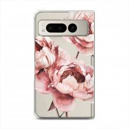 Силиконовый чехол Акварельные бутоны на Google Pixel Fold