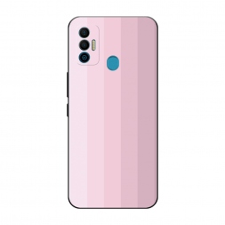 Матовый силиконовый чехол Оттенки розового на Tecno Spark 7