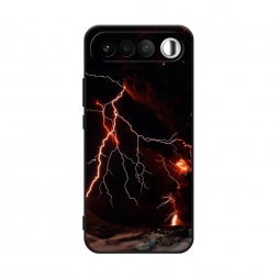 Матовый силиконовый чехол Молния 4 на Realme 16