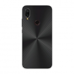 Силиконовый чехол Чёрный винил на Xiaomi Redmi 7