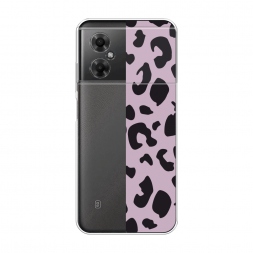 Силиконовый чехол Пурпурный леопард на Xiaomi Poco M4 5G