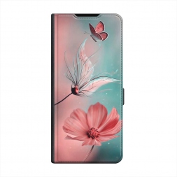 Бабочка и цветок на Oppo A38