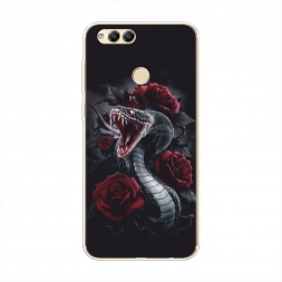 Силиконовый чехол Dark snake на Honor 7X