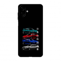 Матовый силиконовый чехол JDM Legend cars на Samsung Galaxy A07