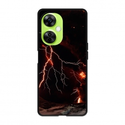 Матовый силиконовый чехол Молния 4 на OnePlus Nord N30 5G