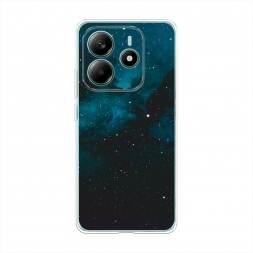 Силиконовый чехол Синий космос на Xiaomi Redmi Note 14 5G