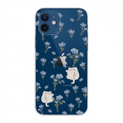 Силиконовый чехол Gentle cats на iPhone 12 Pro