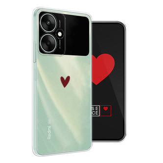 Силиконовый чехол Маленькое красное сердечко на Xiaomi Redmi 13R 5G