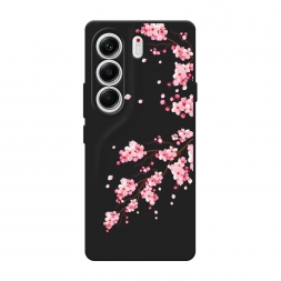 Матовый силиконовый чехол Цветение сакуры на Tecno Camon 40 Pro 5G