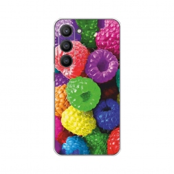 Силиконовый чехол Разноцветная малина на Samsung Galaxy S23 5G
