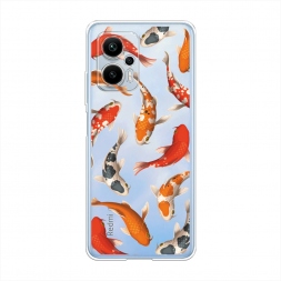Силиконовый чехол Рыбки карпы кои на Xiaomi Redmi Note 12T Pro