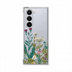 Силиконовый чехол Дикие полевые цветы на Samsung Galaxy Z Fold 6
