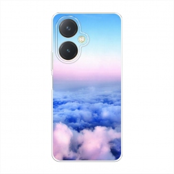 Силиконовый чехол Облака на Vivo Y27 4G
