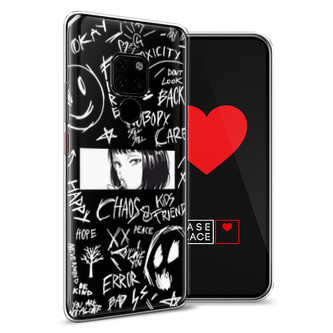 ����������� ����� Manga graffiti white �� Huawei Mate 20