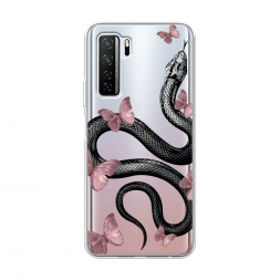 Силиконовый чехол Snake and butterflies 3 на Huawei P40 lite 5G